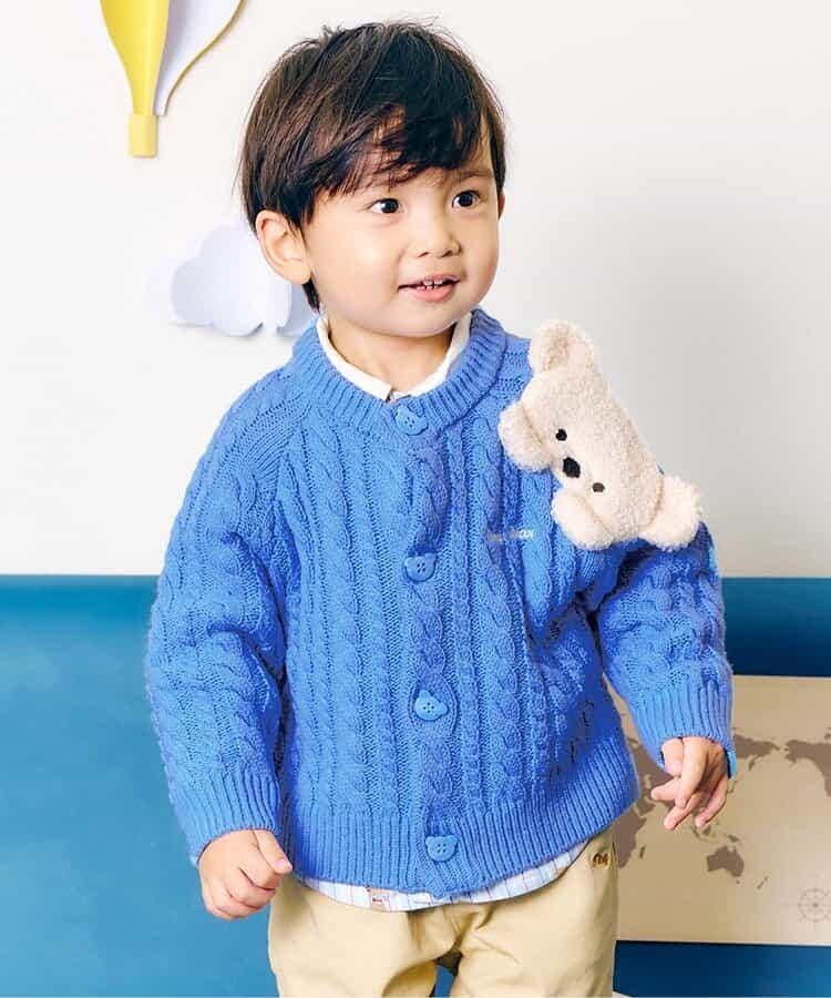tiny bear圖案開衫