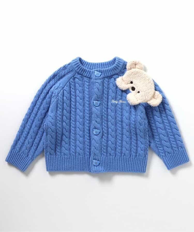tiny bear圖案開衫