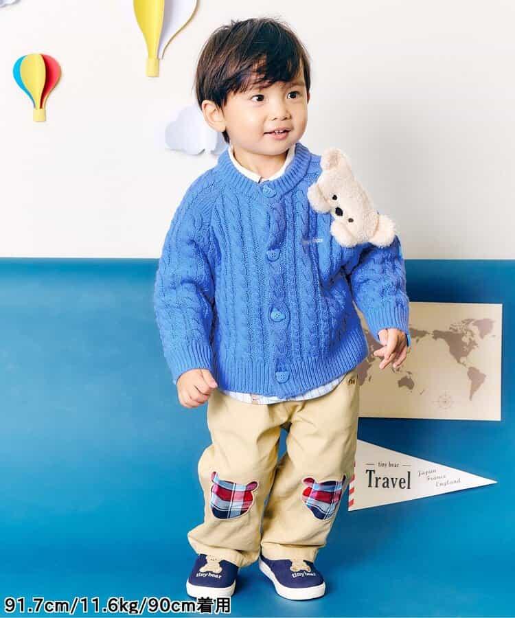 tiny bear圖案開衫