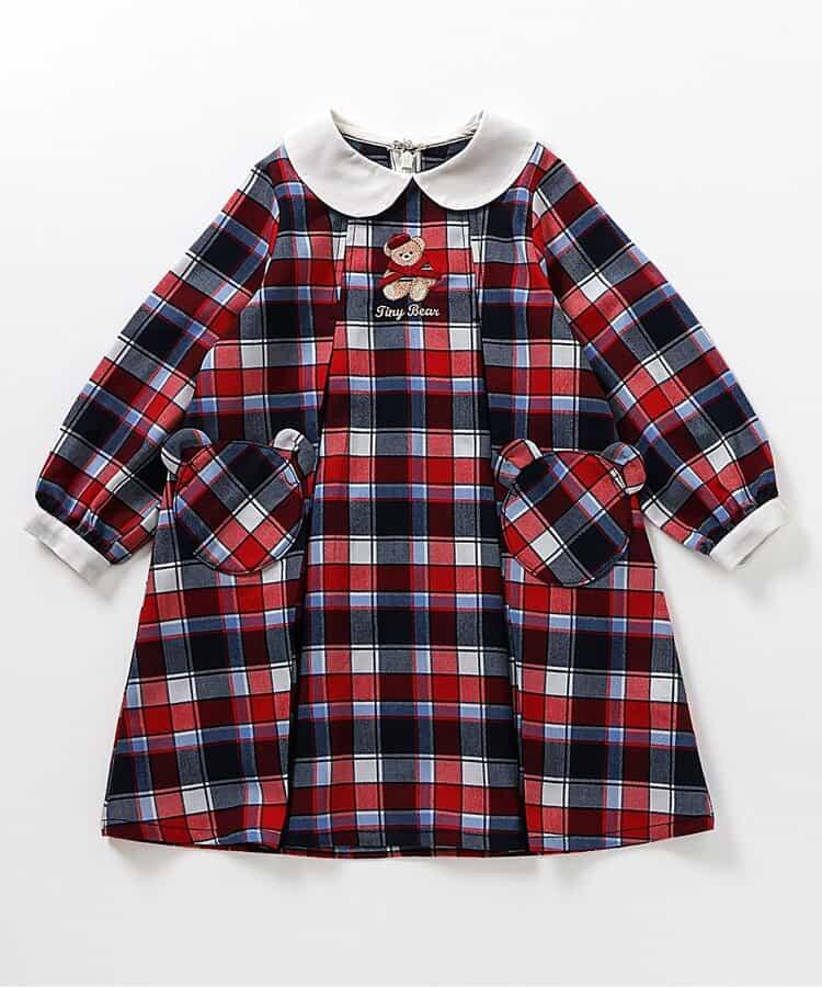 tiny bear 條紋與格子連衣裙