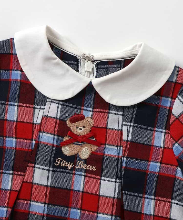 tiny bear 條紋與格子連衣裙