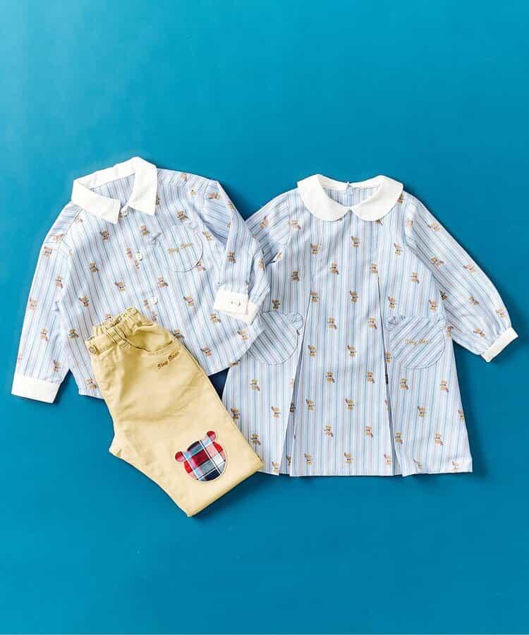 tiny bear 條紋與格子連衣裙