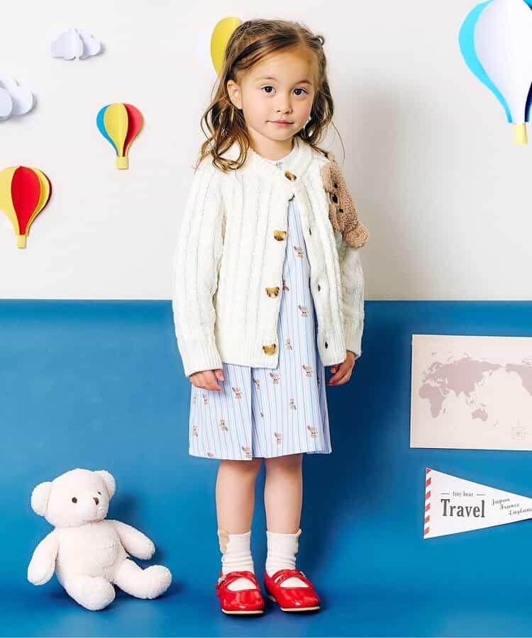 tiny bear 條紋與格子連衣裙