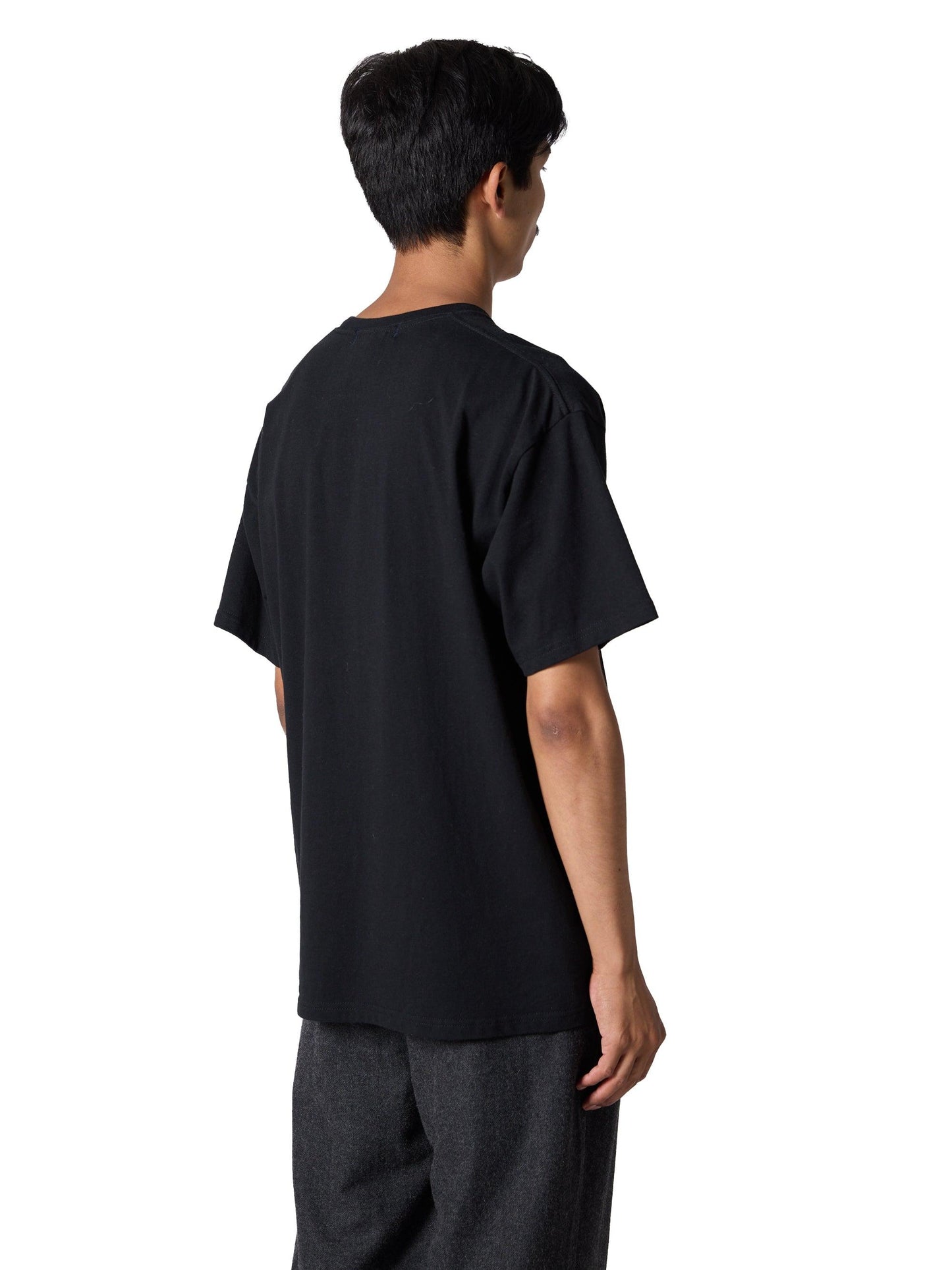 "VERTICAL SASHIKO" 刺子繡短袖T恤 × Knuu®