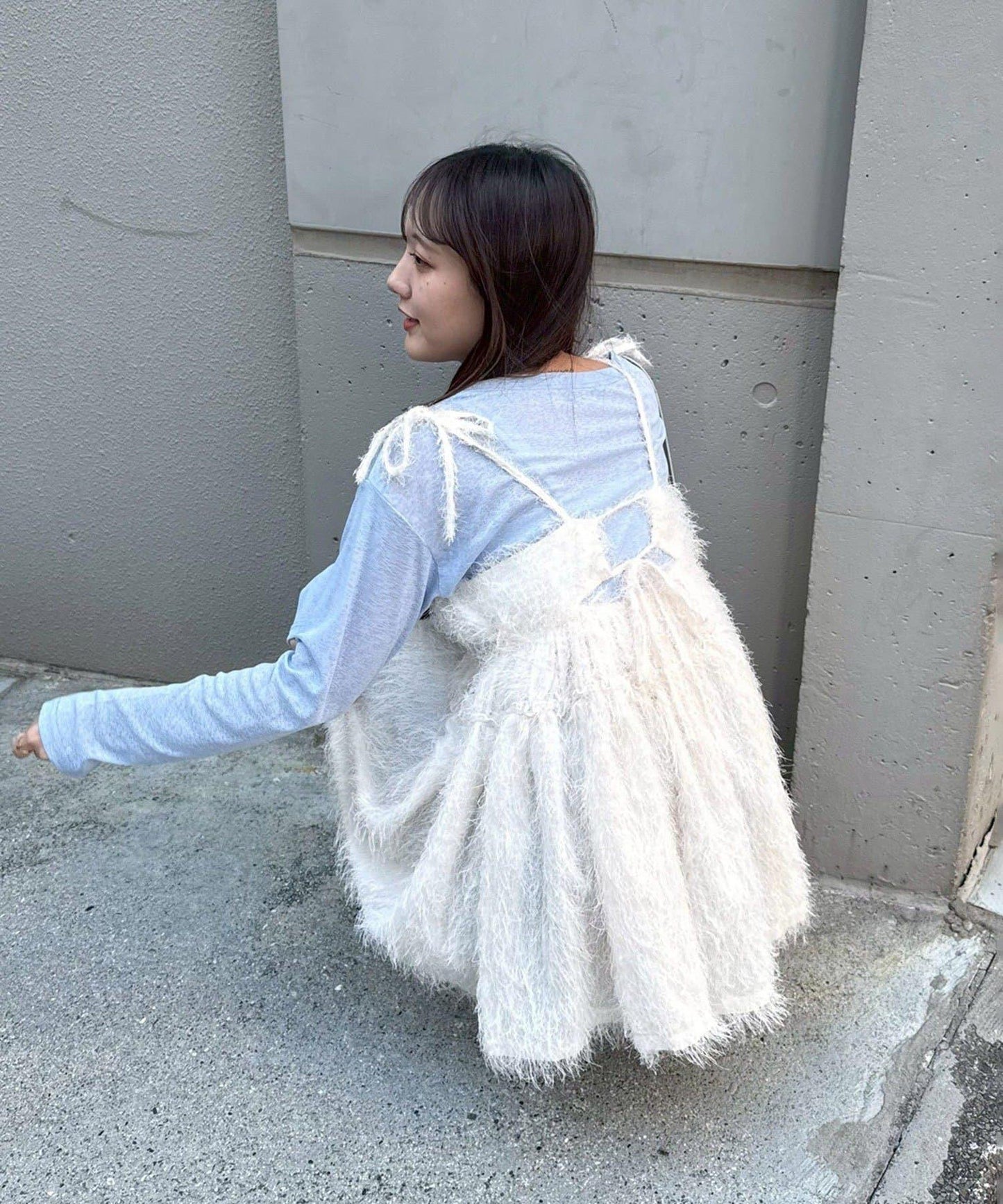 蓬鬆吊帶背心