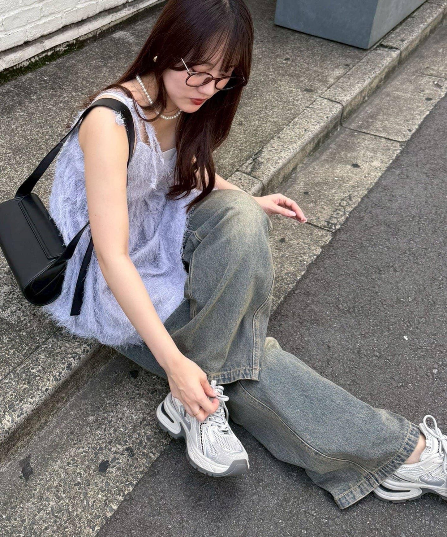 蓬鬆吊帶背心