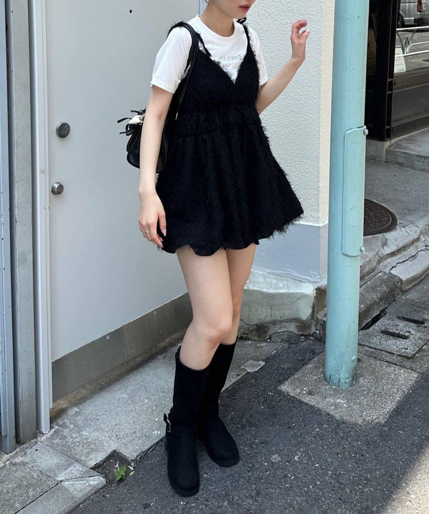 蓬鬆吊帶背心