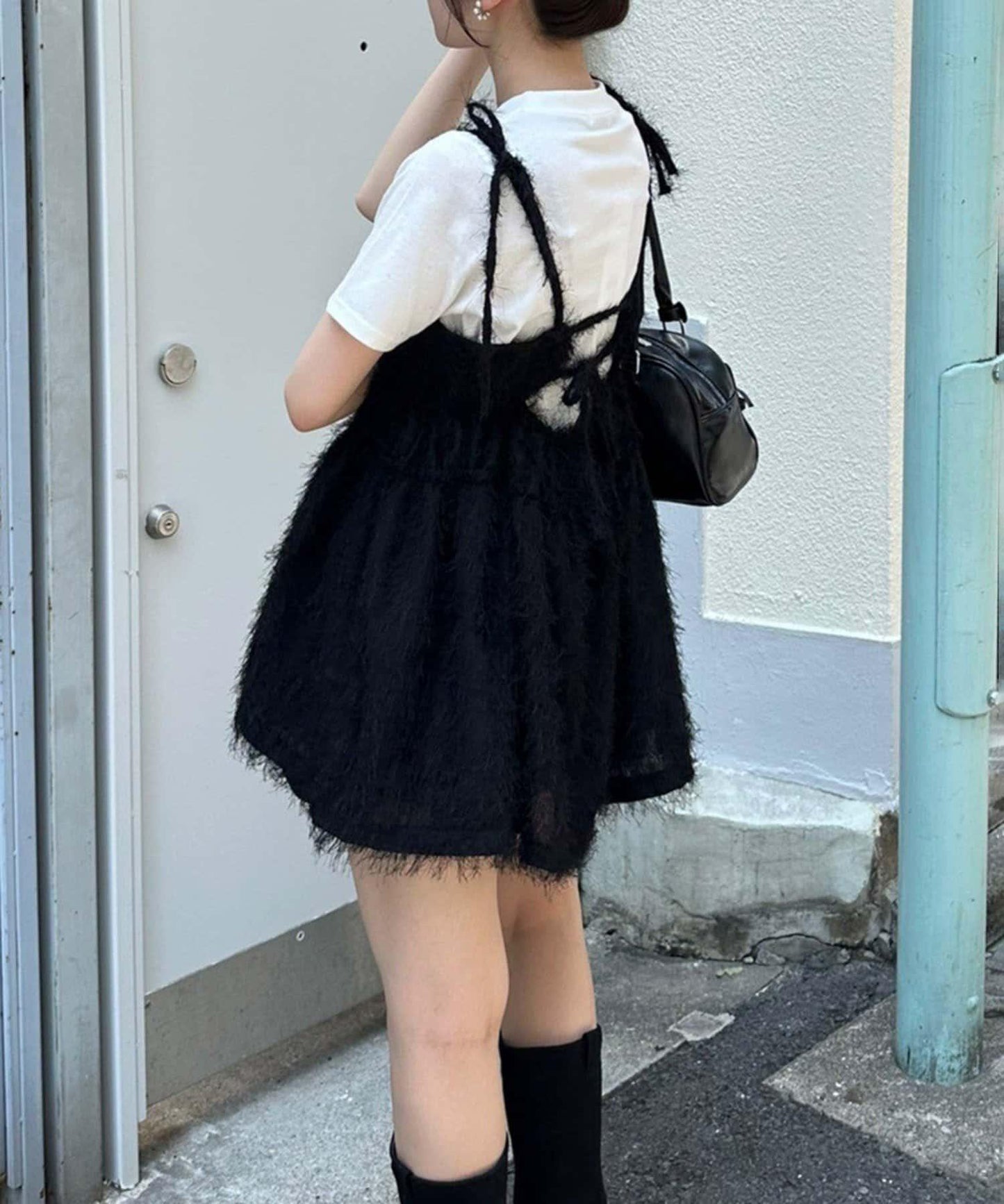 蓬鬆吊帶背心