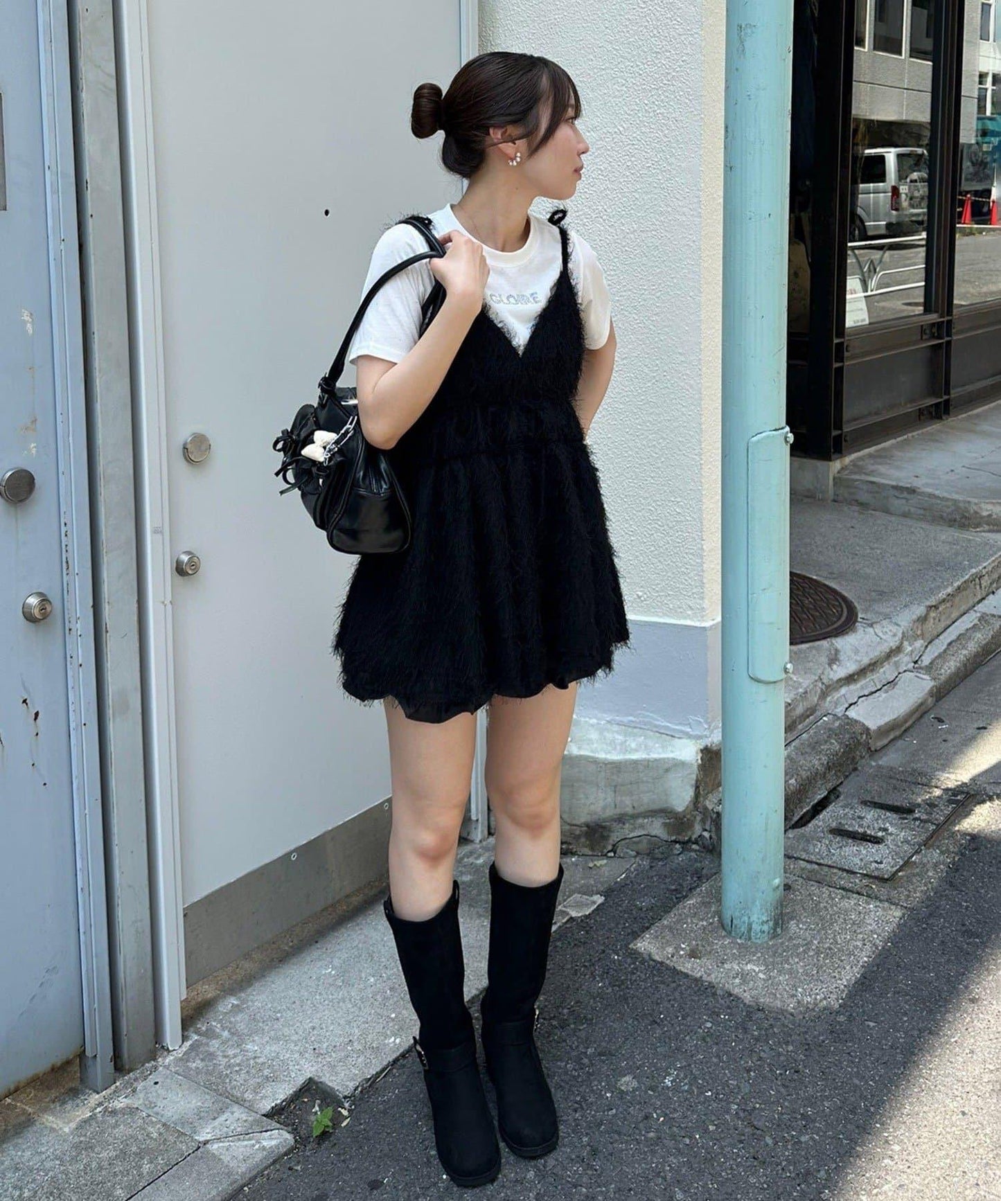 蓬鬆吊帶背心