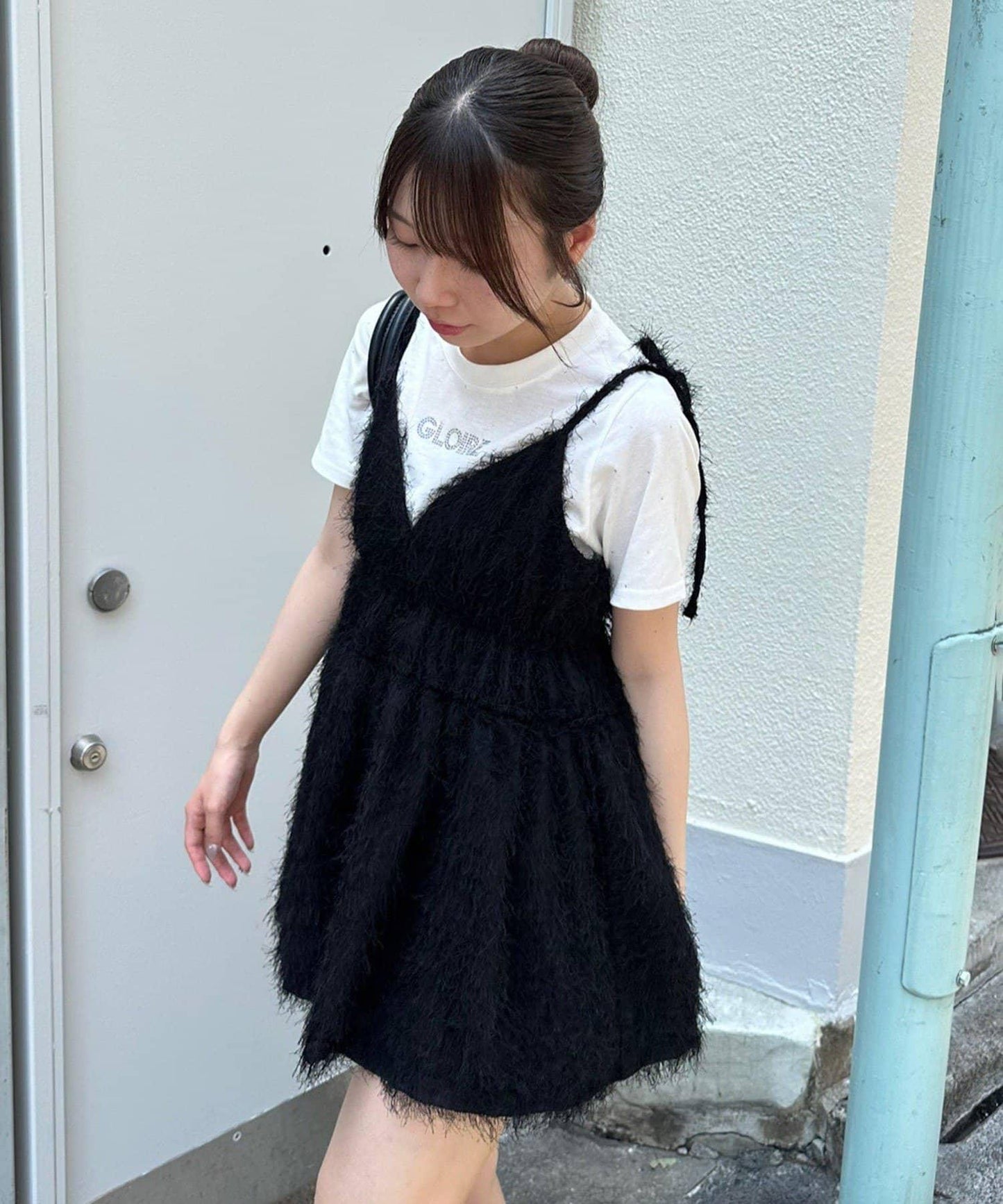 蓬鬆吊帶背心