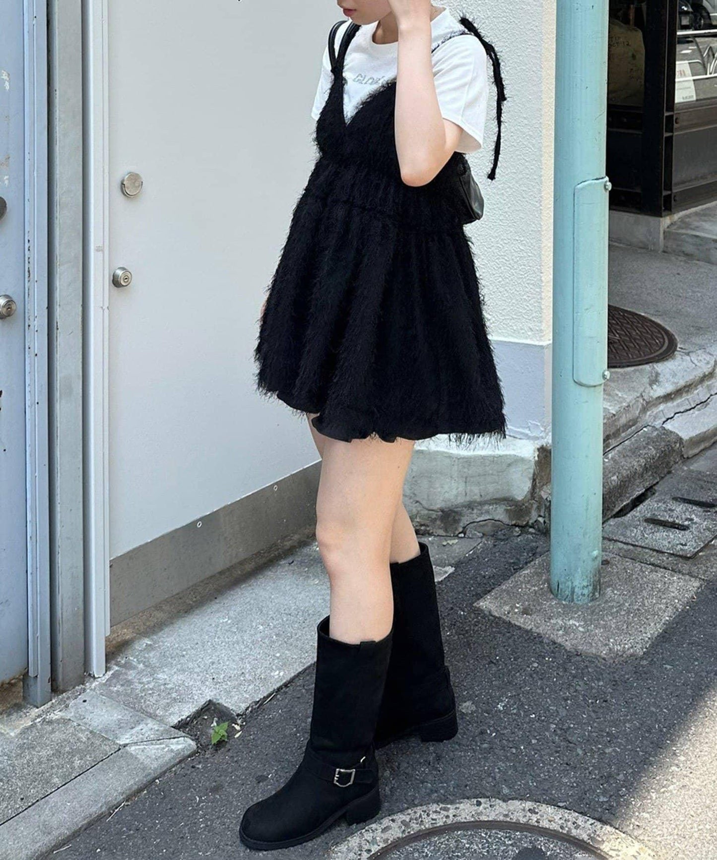 蓬鬆吊帶背心