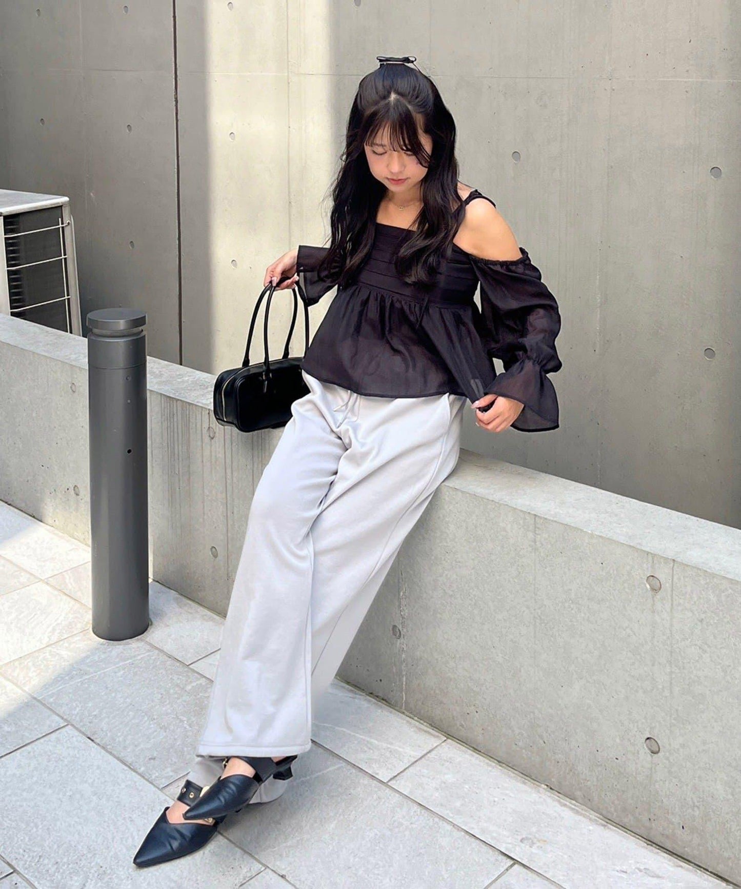 【適合夏秋季穿著】袖子可兩穿抽褶襯衫