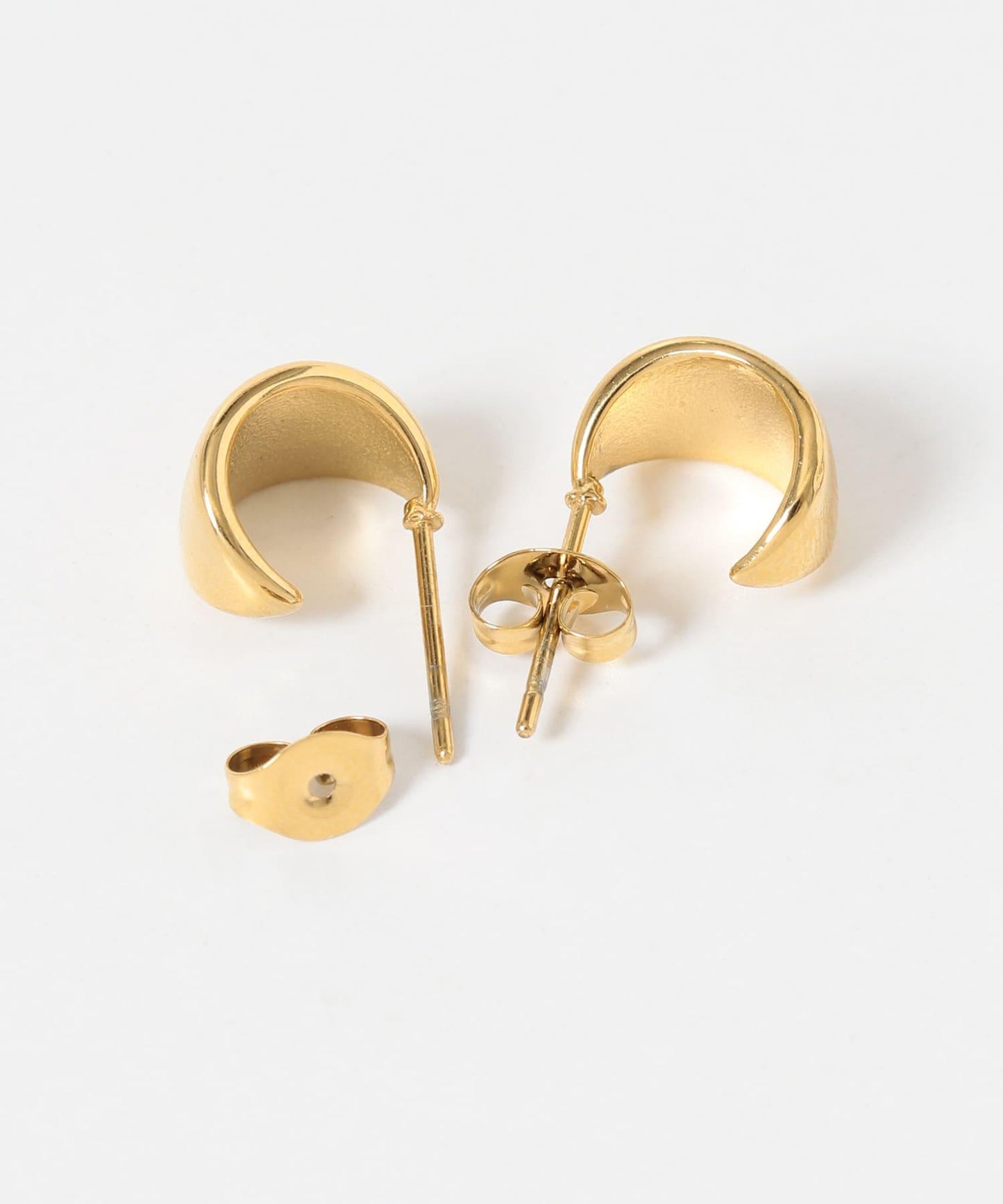 不鏽鋼迷你寬圈耳環