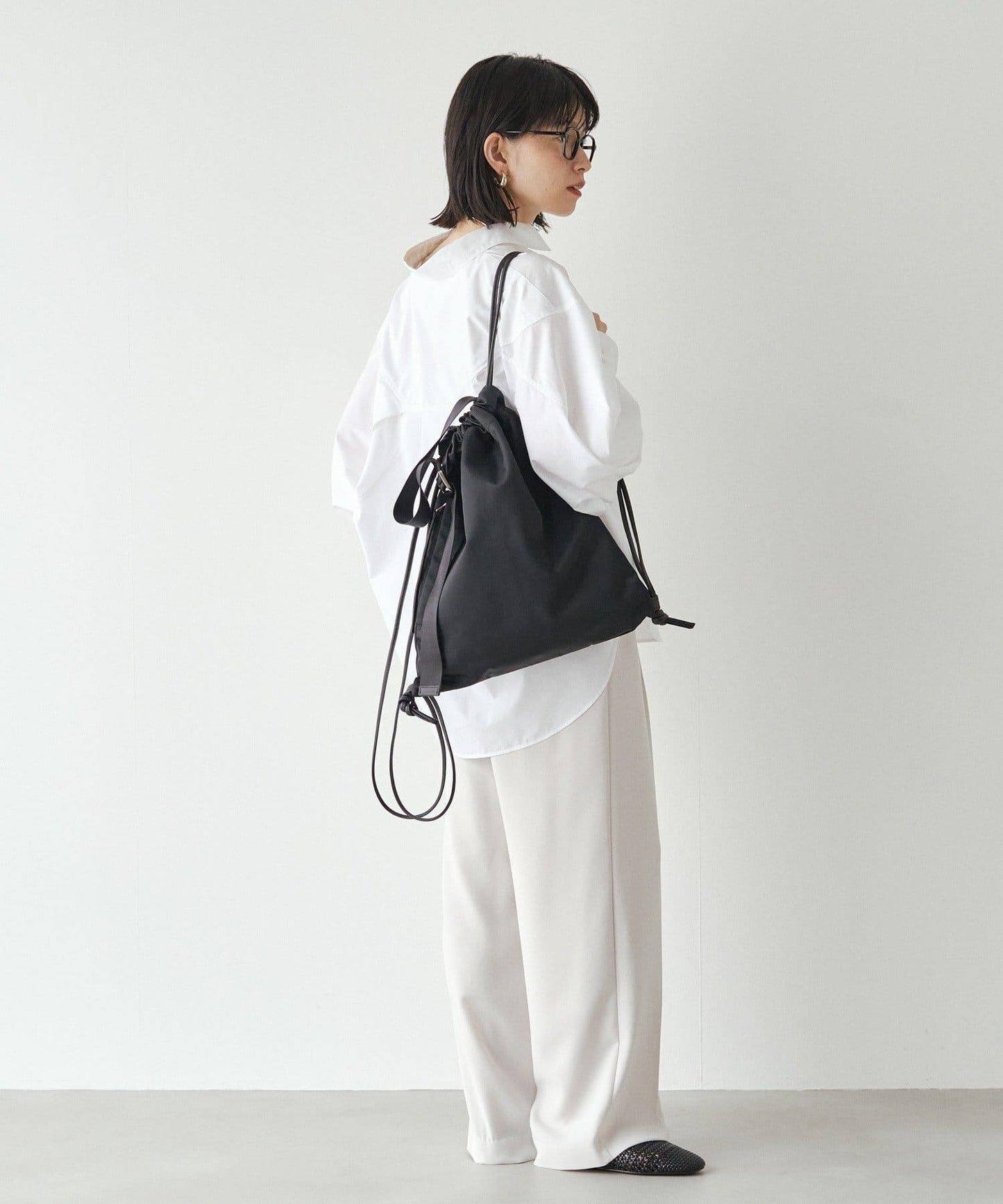 【PAL CLOSET限定商品】帶肩帶尼龍束口揹包