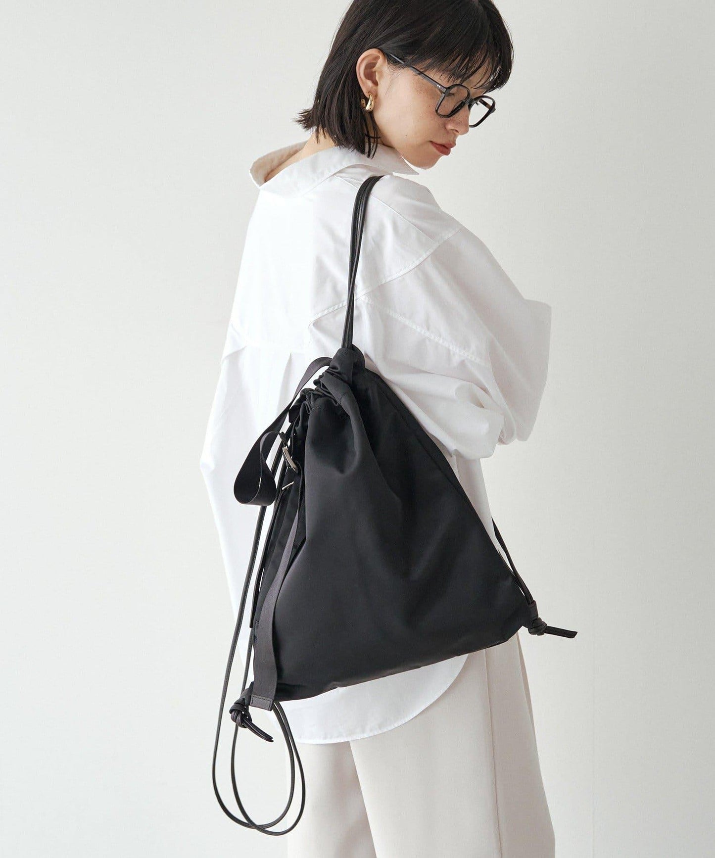 【PAL CLOSET限定商品】帶肩帶尼龍束口揹包