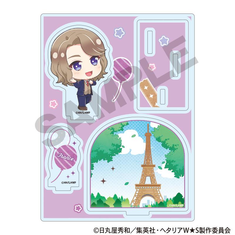 世界之星 亞克力場景立牌 法國 迷你款