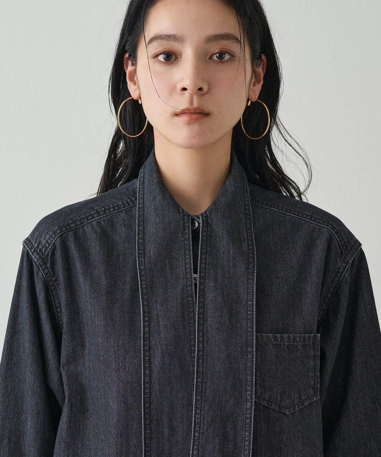 【20週年限定】牛仔蝴蝶結領襯衫