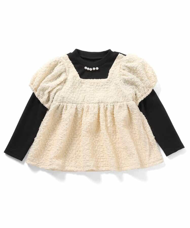 蝴蝶結後綁帶荷葉邊套裝_apres les cours ma cherie