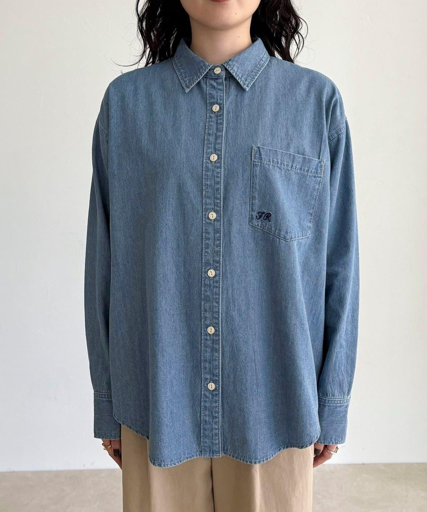 【人氣復刻】FR刺繡牛仔襯衫