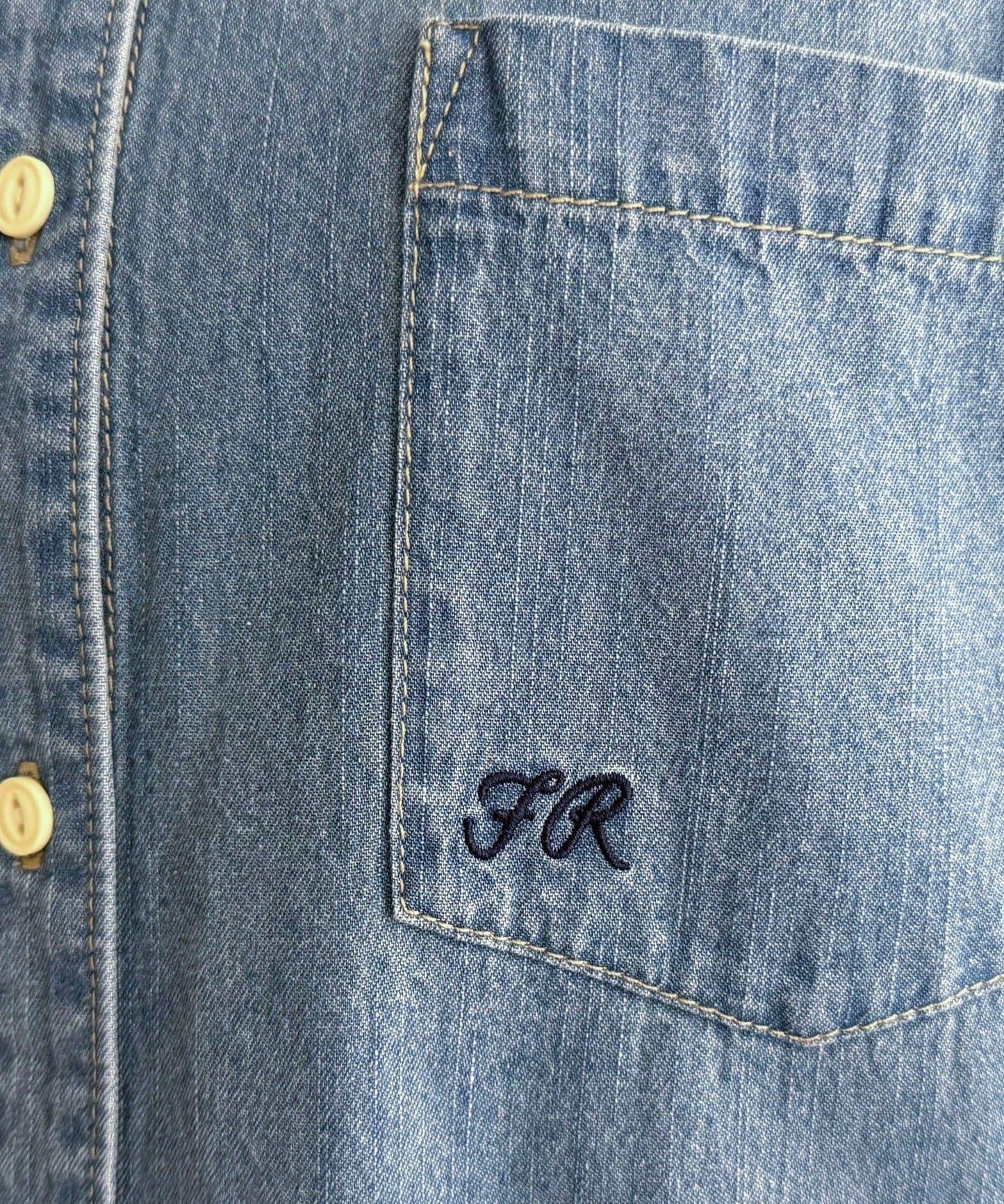 【人氣復刻】FR刺繡牛仔襯衫