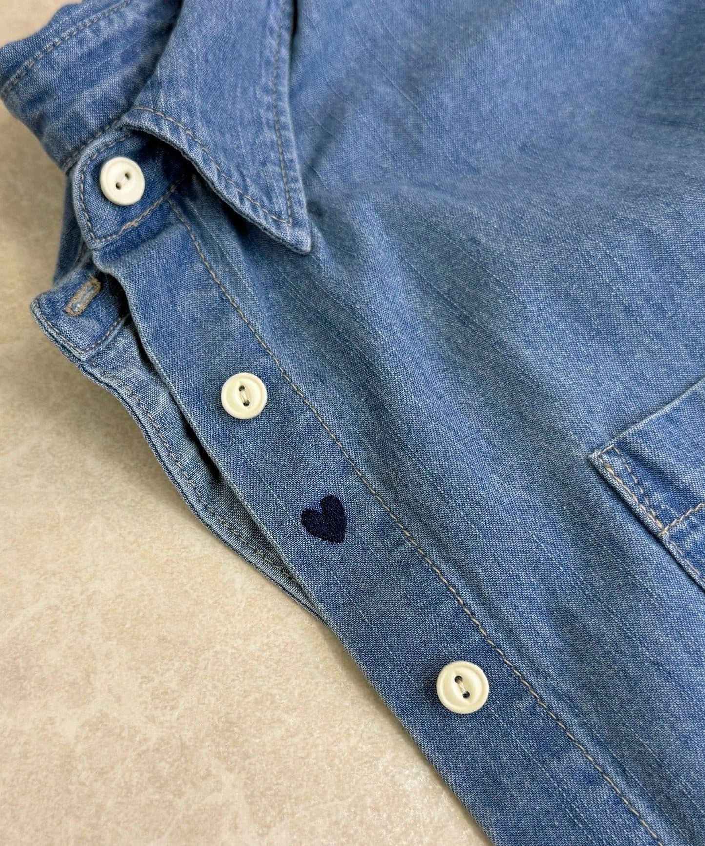 【人氣復刻】FR刺繡牛仔襯衫
