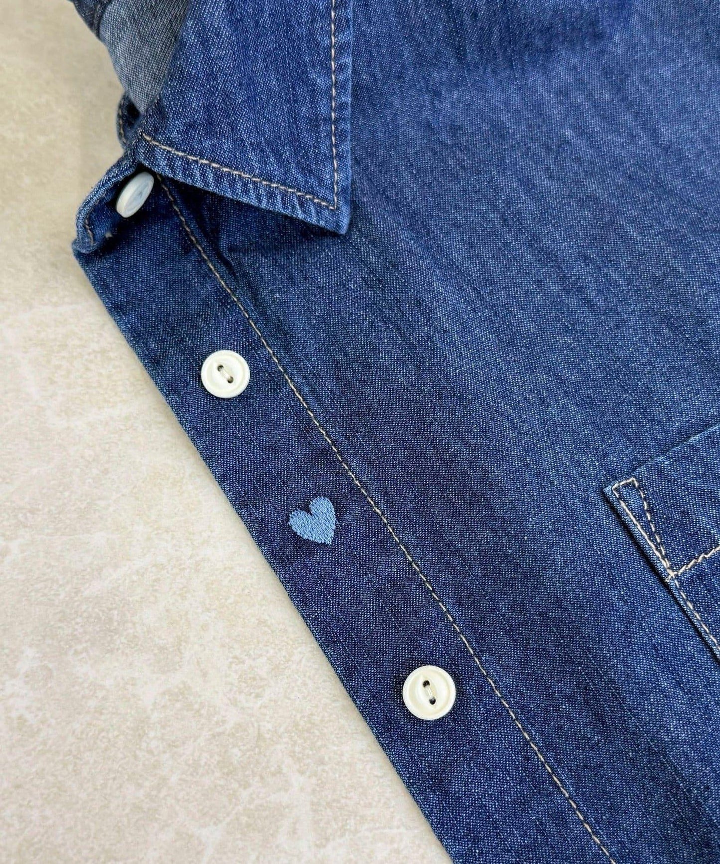 【人氣復刻】FR刺繡牛仔襯衫