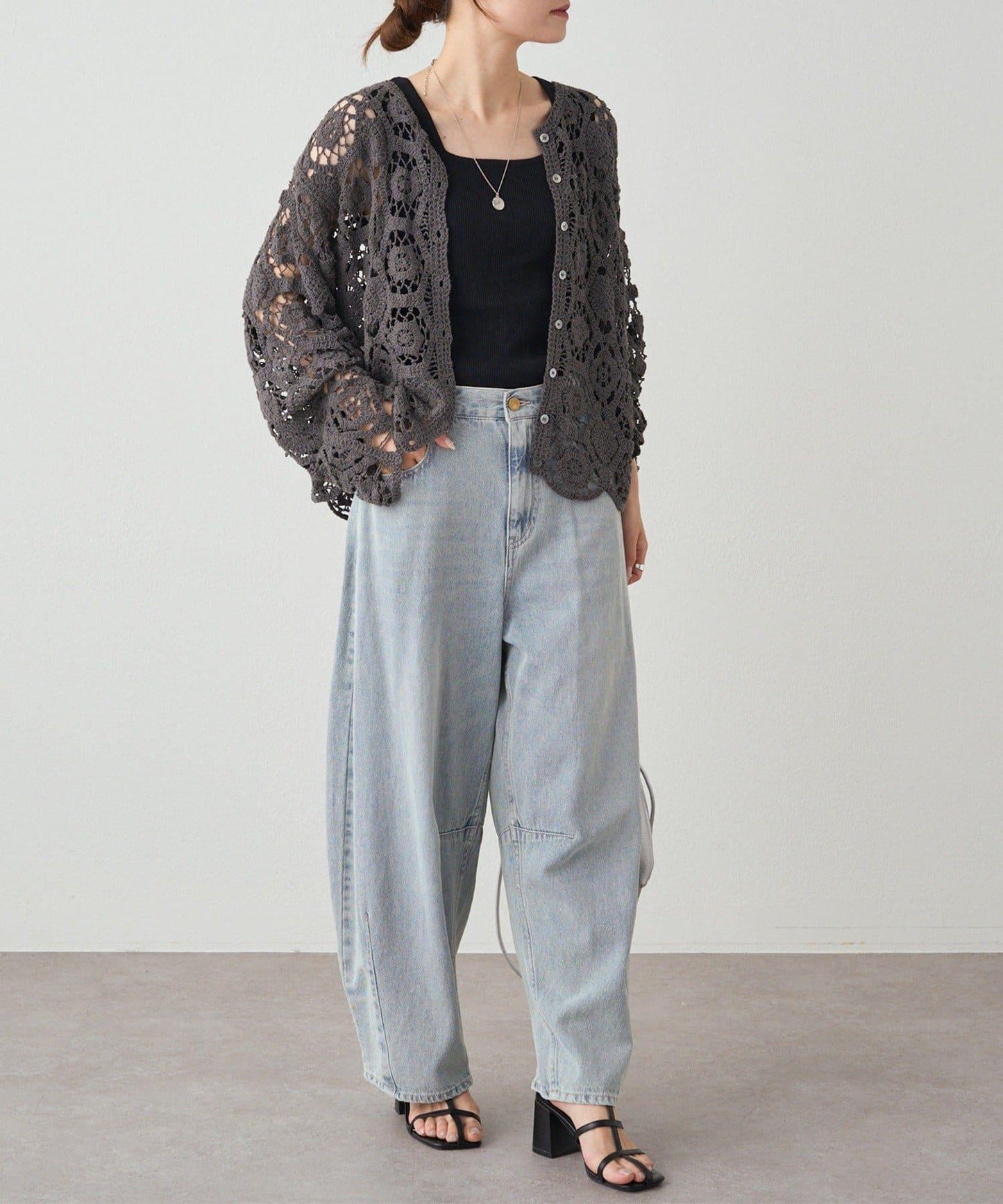 【25AW】鉤針編織風開衫