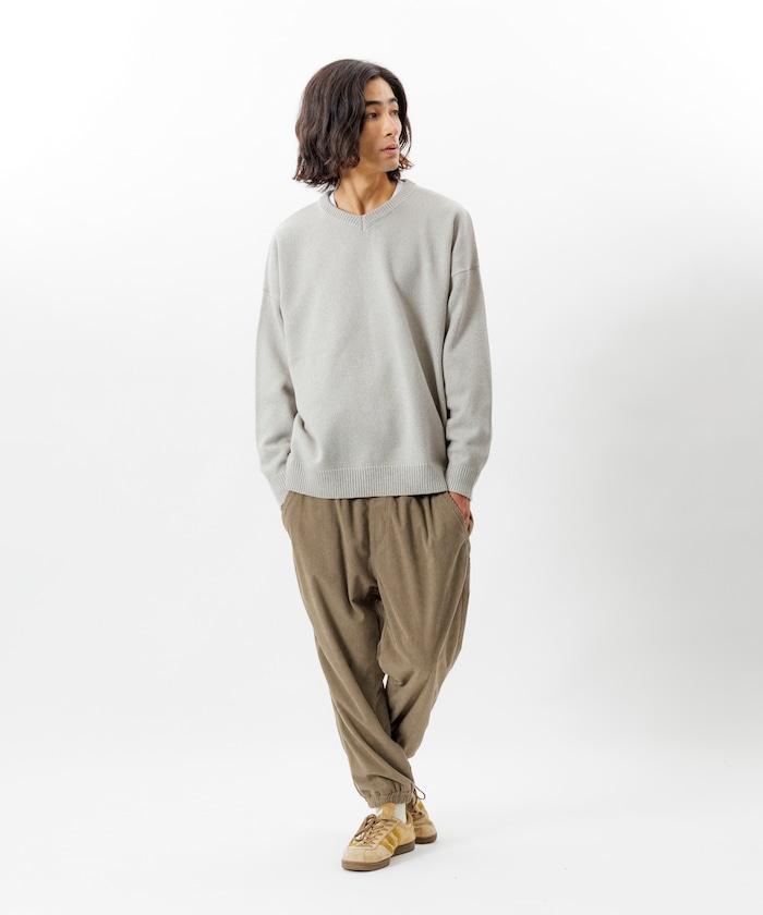 燈芯絨休閒束腳褲