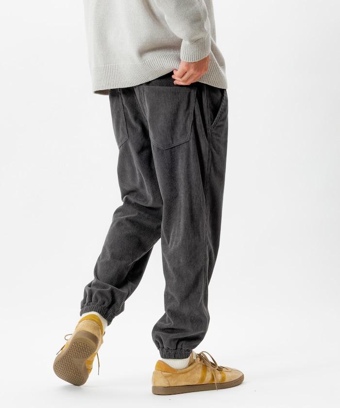 燈芯絨休閒束腳褲