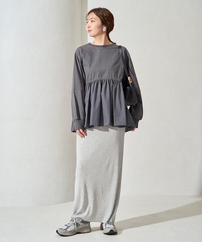 拼接布帛拼接層疊設計套頭衫