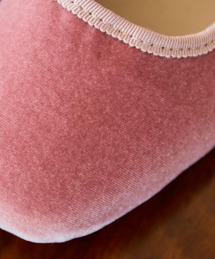 天鵝絨方頭女式高跟鞋【限量】