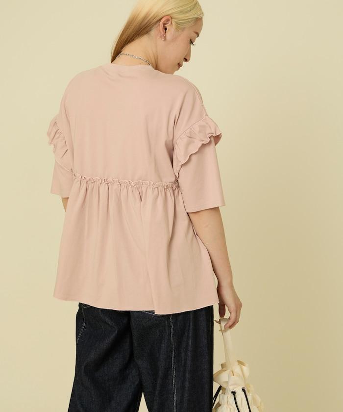 <UVカット>多功能七分袖荷葉邊T恤