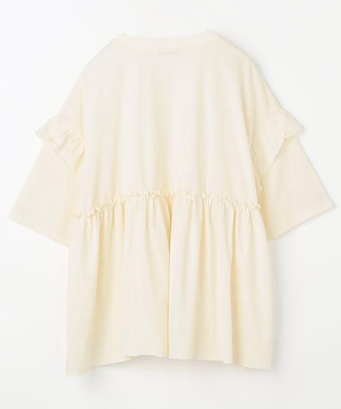 <UVカット>多功能七分袖荷葉邊T恤