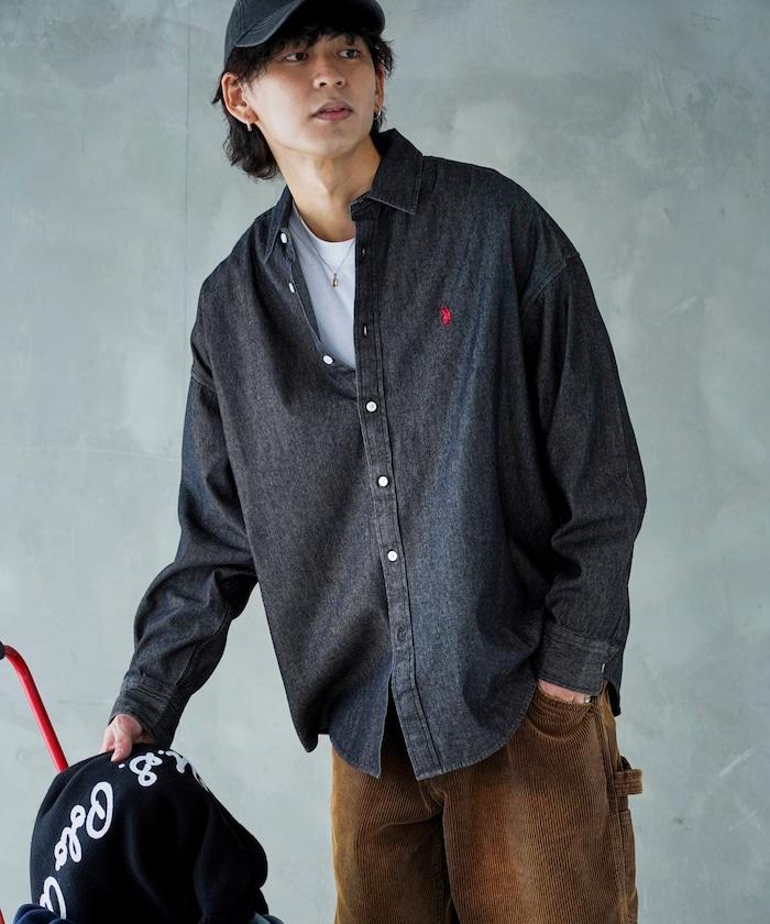 特別單點刺繡牛仔襯衫
