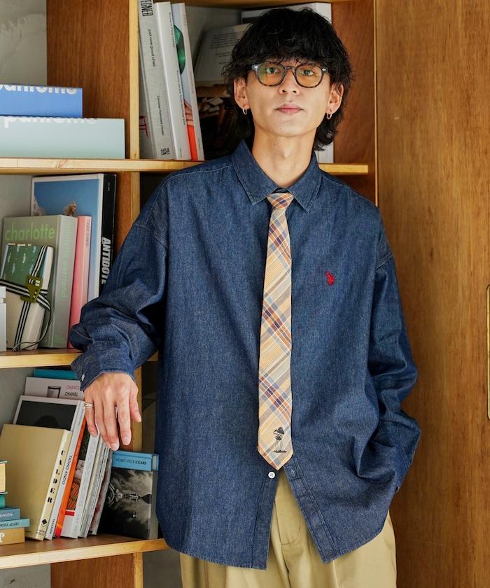 特別單點刺繡牛仔襯衫