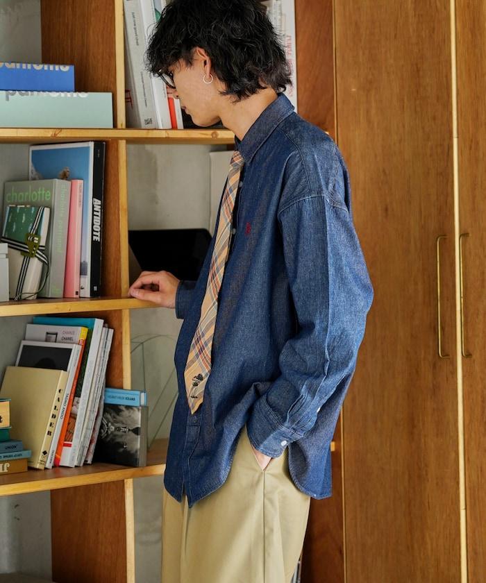 特別單點刺繡牛仔襯衫