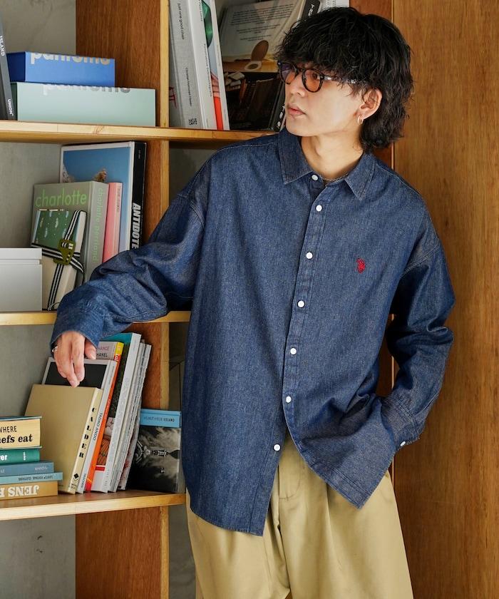 特別單點刺繡牛仔襯衫