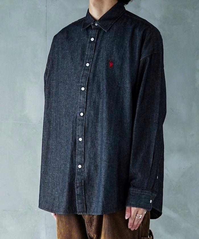 特別單點刺繡牛仔襯衫