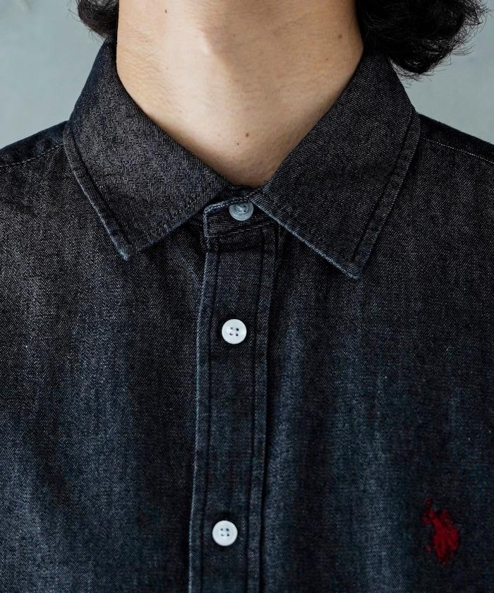 特別單點刺繡牛仔襯衫