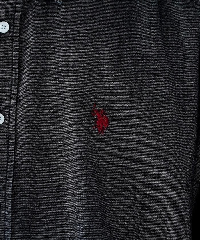 特別單點刺繡牛仔襯衫