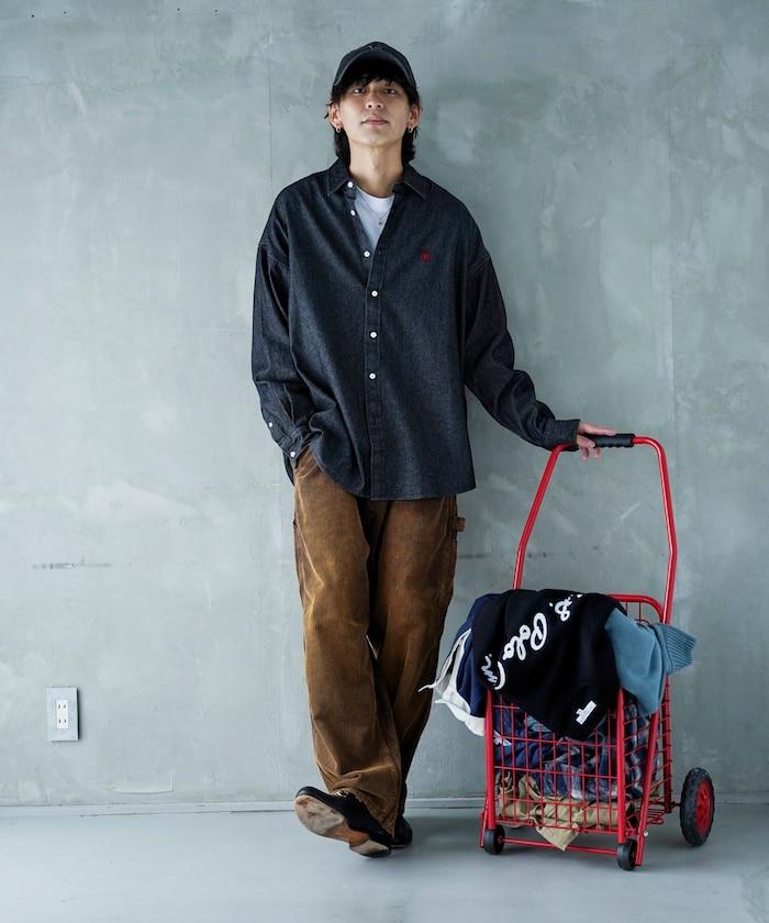 特別單點刺繡牛仔襯衫