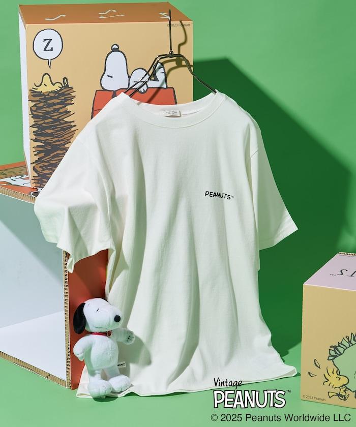 《PEANUTS》復古藝術印花T恤