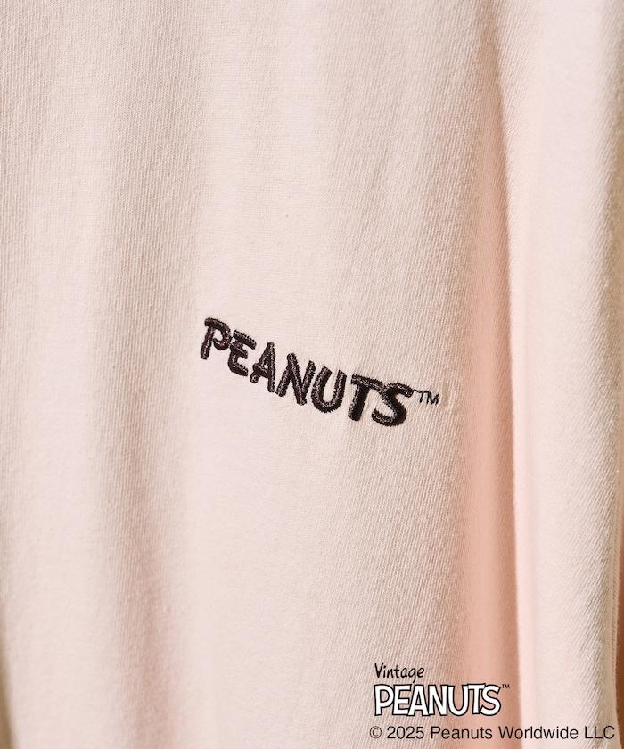 《PEANUTS》 朋友系列標誌刺繡印花T恤