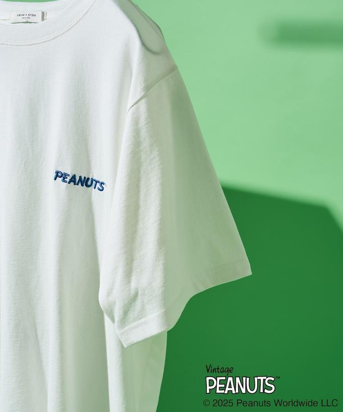 《PEANUTS》 朋友系列標誌刺繡印花T恤