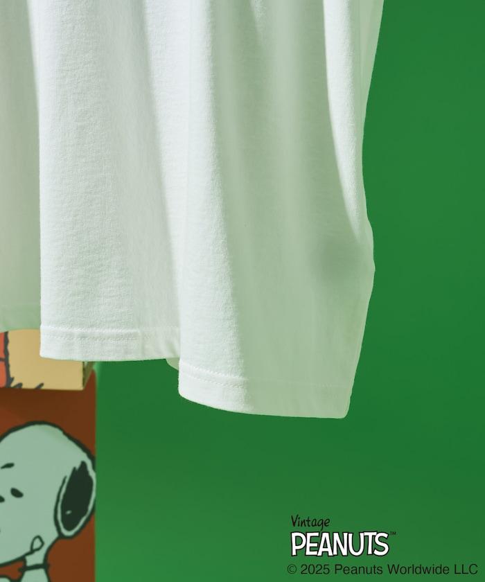 《PEANUTS》 朋友系列標誌刺繡印花T恤