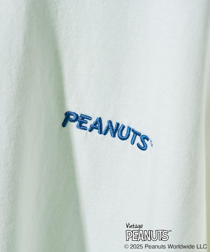 《PEANUTS》 朋友系列標誌刺繡印花T恤