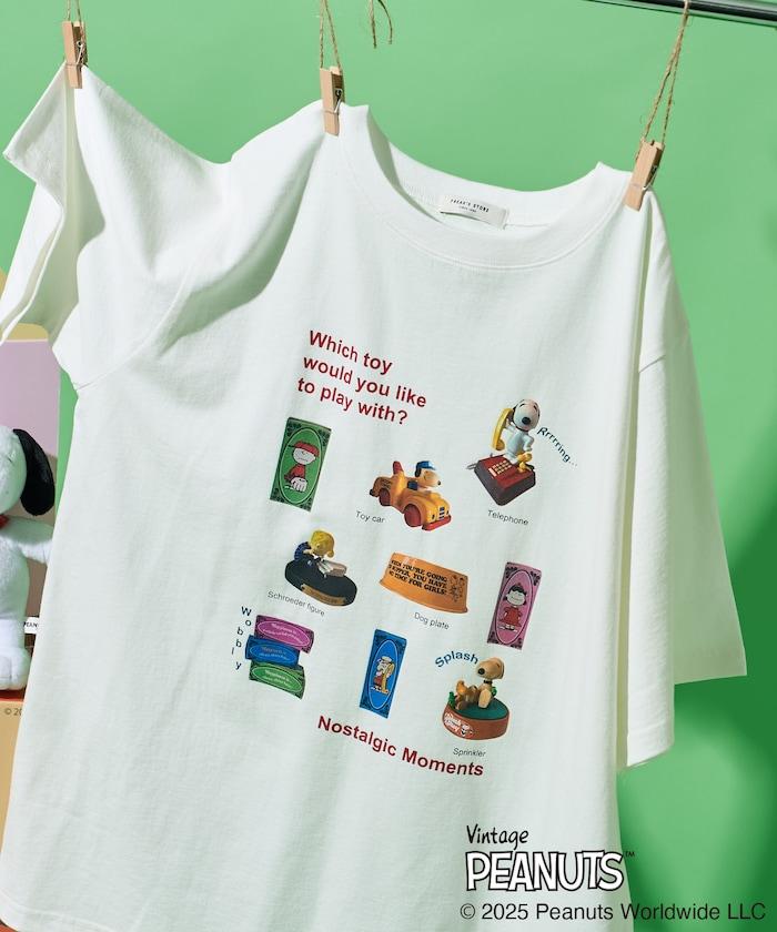 《PEANUTS》玩具照片印花T恤