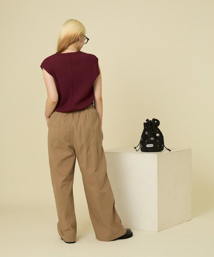 彩色羅紋無袖T恤