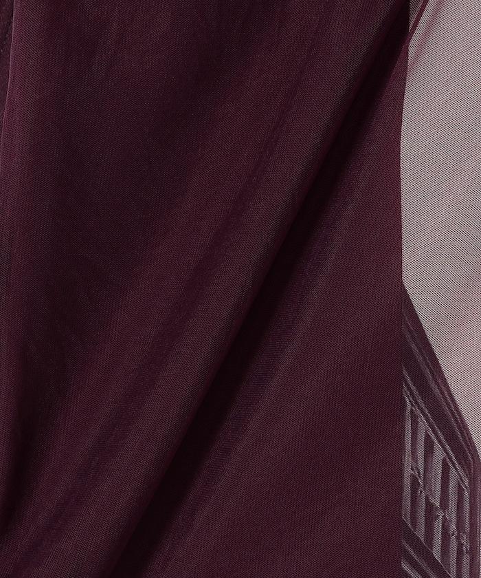 拼接網紗照片印花無袖T恤