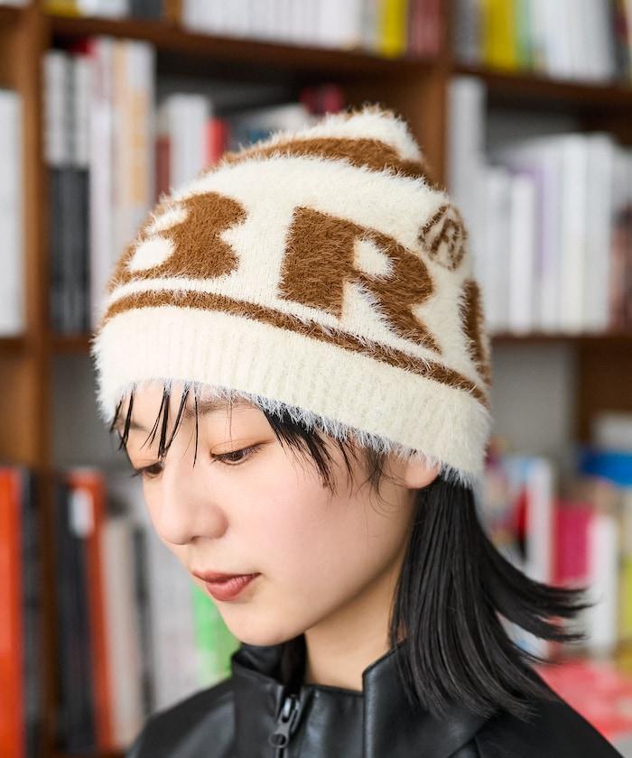 特別款馬海毛標誌針織帽